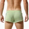 BreakEgg Mens Sports Underwear Boxers Comfortable Quick Dry Mesh Underpanties Man Boxers with Thongs Inner Shorts (Green,Large) view 3