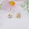 14K Gold Plated Sterling Silver Initial Earrings for Women Cubic Zirconia S925 Hypoallergenic Alphabet Letter Earrings (Gold-tone, S) view 3