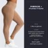 Aoxjox High Waisted Workout Leggings for Women Trinity Yoga Pants 26.5" (Brownie, Small) view 2