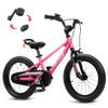 RoyalBaby EZ Kids Bike, 12 Inch Balance Pedal Convertable Bicycle, Easy Learn Balancing to Biking Boys Girls Ages 3-4 Years Beginners, 12" Wheel Pink view 1