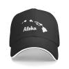 Aloha Hawaiian Sandwich Hat Unisex Classic Adjustable Sandwich Baseball Cap Black view 2