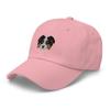 Australian Shepherd hat, Embroidered Unisex Baseball hat, Aussie mom dad, Aussie Gifts, Design 3. Pink view 3