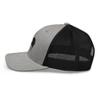 Australian Shepherd Trucker hat, Embroidered Unisex hat, Aussie mom dad, Aussie Gifts, Design 3. Heather/Black view 3