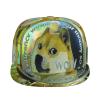 Augenstern Unisex Adjustable Flat Brim Cap Dogecoin-Shiba-Inu-Bitcoin Baseball Cap Cool Snapback Hat for Men Women Black view 1