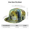Augenstern Unisex Adjustable Flat Brim Cap Dogecoin-Shiba-Inu-Bitcoin Baseball Cap Cool Snapback Hat for Men Women Black view 4