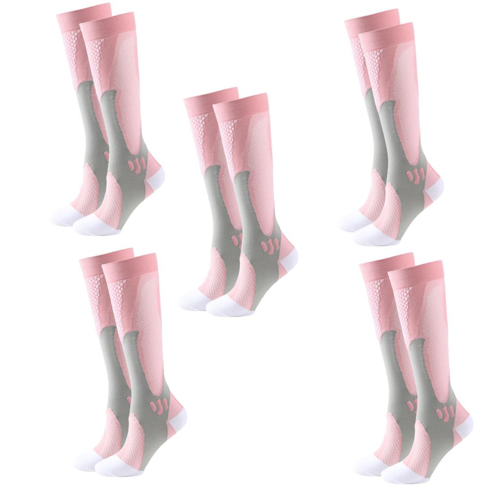 QQLADY Comfycalf Socks - Comfycalf Compression Socks,Outdoor Cycling Compression Socks, Calf Socks,Football Socks (5pairs-c,S/M)