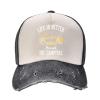 Life is Better Around The Campfire Tent Camper Washed Denim Baseball Cap Adjustable Dad Hat for Men and Women view 3