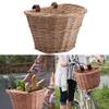 Wicker Basket Front Cargo for Women and Men, Fits Most Bikes, Beach Cruiser, Stationary Bike, Ebike, Road Bike, Woven Basket, Storage Basket (A) view 3