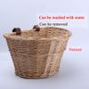 Wicker Basket Front Cargo for Women and Men, Fits Most Bikes, Beach Cruiser, Stationary Bike, Ebike, Road Bike, Woven Basket, Storage Basket (A) view 4