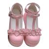 Cute Sweet Mary Jane Shoes Chunky Low Heel Lolita Wedges T-Straps Oxfords Gothic Punk Platform Round Toe Dress Shoes view 1