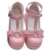Cute Sweet Mary Jane Shoes Chunky Low Heel Lolita Wedges T-Straps Oxfords Gothic Punk Platform Round Toe Dress Shoes view 4
