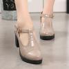 Ctreela Mary Jane Shoes for Women Girls Chunky Wedges T-Straps Oxfords Shoes Baroque Dress Shoes Platform Goth Lolita Shoes view 4