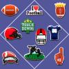 10Pcs Football Shoe Charms for Clog Sandals Bracelets Decoration, Sports Ball Charms (Football) view 3