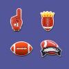 10Pcs Football Shoe Charms for Clog Sandals Bracelets Decoration, Sports Ball Charms (Football) view 4