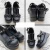 Cute Sweet Mary Jane Shoes Chunky Low Heel Lolita Wedges T-Straps Oxfords Gothic Punk Platform Round Toe Dress Shoes view 3