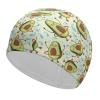 Avocado Hula Hoop Unisex Swim Cap Waterproof Swimming Hat for Long and Short Hair Bathing Cap view 1