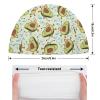 Avocado Hula Hoop Unisex Swim Cap Waterproof Swimming Hat for Long and Short Hair Bathing Cap view 2