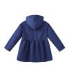 Toddler Baby Girls Spring Fall Hooded Windbreaker Jacket Long Sleeve Casual Trench Jacket Coat (Navy, 3-4 Years) view 2