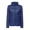 hlysgo Women's Slim-Fit Quilted Puffer Jacket Lightweight Padded Warm Winter Casual Down Coat Zip Jackets Navy view 3