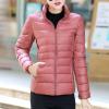 hlysgo Women's Slim-Fit Quilted Puffer Jacket Lightweight Padded Warm Winter Casual Down Coat Zip Jackets Pink view 2