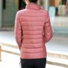 hlysgo Women's Slim-Fit Quilted Puffer Jacket Lightweight Padded Warm Winter Casual Down Coat Zip Jackets Pink view 3