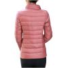 hlysgo Women's Slim-Fit Quilted Puffer Jacket Lightweight Padded Warm Winter Casual Down Coat Zip Jackets Pink view 4