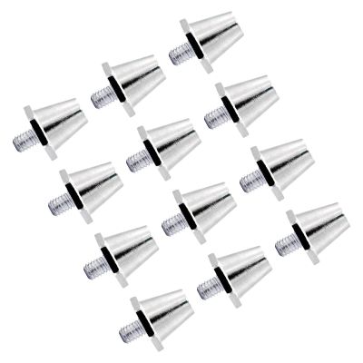 Aosekaa 12Pcs Soccer Cleats M5 Threaded Aluminum Spikes 13mm Replacement