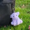 Apricot Lamb Toys Plush Purple Dragon Dinosaur Stuffed Animal Keychain 4'' view 3