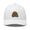 Cockapoo Trucker hat, spoodle, cockerdoodle hat, Embroidered Unisex hat, Cockapoo Gifts. White view 1