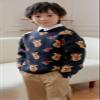 SMILING PINKER Toddler Boys Christmas Sweater Crewneck Long Sleeve Reindeer Santa Snowman Knit Pullover Chunky Top(5T,Navy Blue Reindeer) view 4