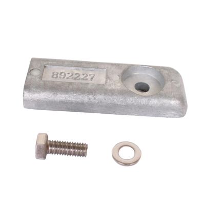 Boat Engine 97-893404 892227 892227A Lower Units Power Trim Plate Anode for Mercury Mercruiser Quicksilver Mariner Force Outboard Motor Verado L6 200HP 225HP 250HP 275HP 300HP 350HP 400HP (Zinc)
