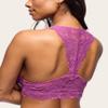 Mia Lace Bralette for Women, Unpadded and Unlined Wireless Bra, Perfect Racerback Everyday Lingerie (Large, Ice Water) Hot Pink view 2