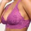 Mia Lace Bralette for Women, Unpadded and Unlined Wireless Bra, Perfect Racerback Everyday Lingerie (Large, Ice Water) Hot Pink view 3