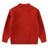 SMILING PINKER Little Girls Christmas Sweater Chunky Knitted Santa Reindeer Pullover Warm Winter Top(6 Years,Red Tree) view 2