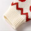 SMILING PINKER Little Girls Christmas Sweater Chunky Knitted Santa Reindeer Pullover Warm Winter Top(5T,Beige) view 4