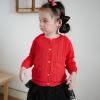 Infant Toddler Girls Cut Out Knitted Cardigan Long Sleeve Jacket With Lace Neckline Shawl Baby (Black, 12-18 Months) view 2