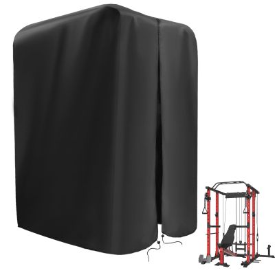 Guisong Gym Rack Cover with Waterproof Zipper, Protective Covers for Squat Racks or Weight Lifting Rack or Home Workout Equipment-Indoor or Outdoor-47"W x 69"D x 84"H