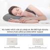 LSFFM Travel & Camping Memory Foam Pillow, Travel Essentials, Hammock Pillows with Double-Layered Pillow Cover, Easy to Clean, Compact Travel Pillows for Sleeping (Grey) view 2