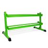 WF Athletic Supply Heavy-Duty Dumbbell Rack Stand, Weight Rack for Home Gym, Weight Holder, Available Sizes for Storage 5-50LB Green, RACK ONLY view 1
