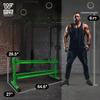 WF Athletic Supply Heavy-Duty Dumbbell Rack Stand, Weight Rack for Home Gym, Weight Holder, Available Sizes for Storage 5-50LB Green, RACK ONLY view 2