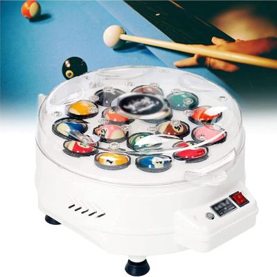 SHENJIA Billiard Cleaning Machine, Fully Automatic Washing Ball Pool Ball Polishing Machine with High-Grade Wool Felt Motor Cooling System, for Billiards Ball Set