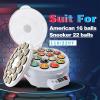 SHENJIA Billiard Cleaning Machine, Fully Automatic Washing Ball Pool Ball Polishing Machine with High-Grade Wool Felt Motor Cooling System, for Billiards Ball Set view 2