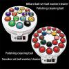 SHENJIA Billiard Cleaning Machine, Fully Automatic Washing Ball Pool Ball Polishing Machine with High-Grade Wool Felt Motor Cooling System, for Billiards Ball Set view 3