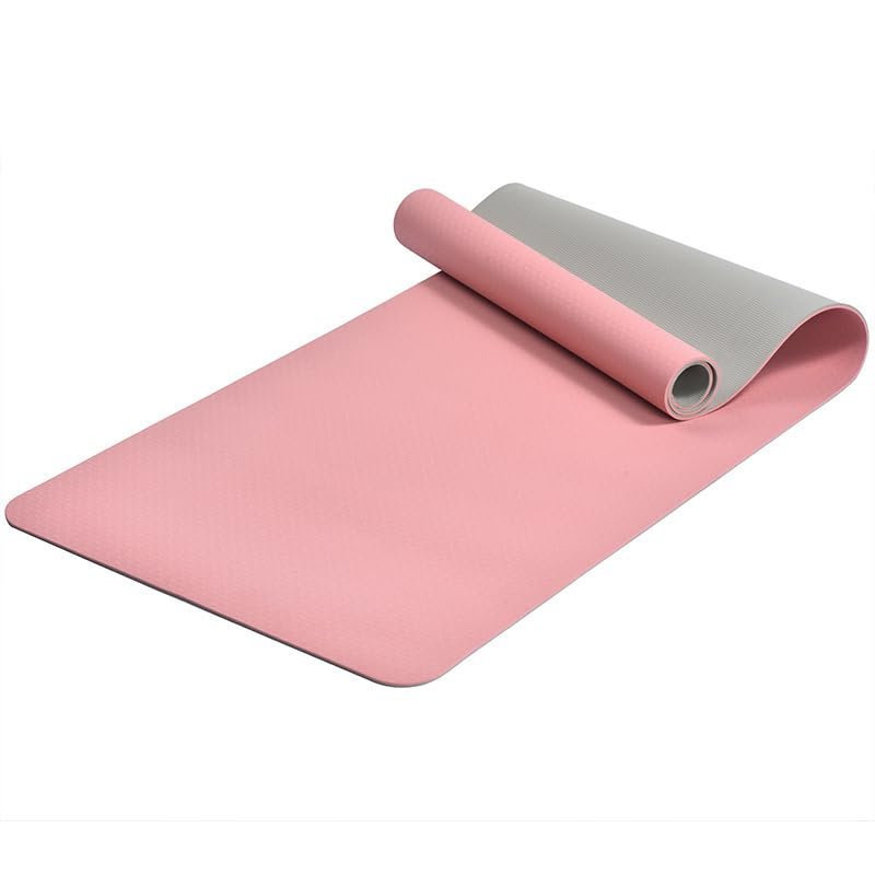 TPE yoga mat two-color home sports mat widened yoga mat
