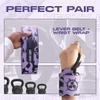 2 Set Anime Lever Belt and Wrist Wraps - Heavy Duty 10mm Weight Lifting Belt Back Support - 24" Lifting Straps Powerlifting Gym Accessories for Men and Women, Improve Workout, PMB-M view 2