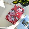 BFLCTTBD Red Cow Card Holder Faux Leather Card Holder Credit Card Binder Rolodex Card Holder Mini Credit Card Holder Women Cute Card Holder view 4