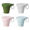 INLIMA Drinking Glasses Folding Cup Foldable Collapsible Telescopic Water Bottle Outdoor Travel Cups Teacups Ware Jug Drink Water (Color : Green) view 2