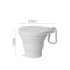 INLIMA Drinking Glasses Folding Cup Foldable Collapsible Telescopic Water Bottle Outdoor Travel Cups Teacups Ware Jug Drink Water (Color : Green) view 4