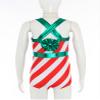 Yruioon Girls Candy Cane Costume Christmas Ballet Dance Gymnastic Leotard Unitard Xmas Holiday Party Dancewear Red 8 Years view 4