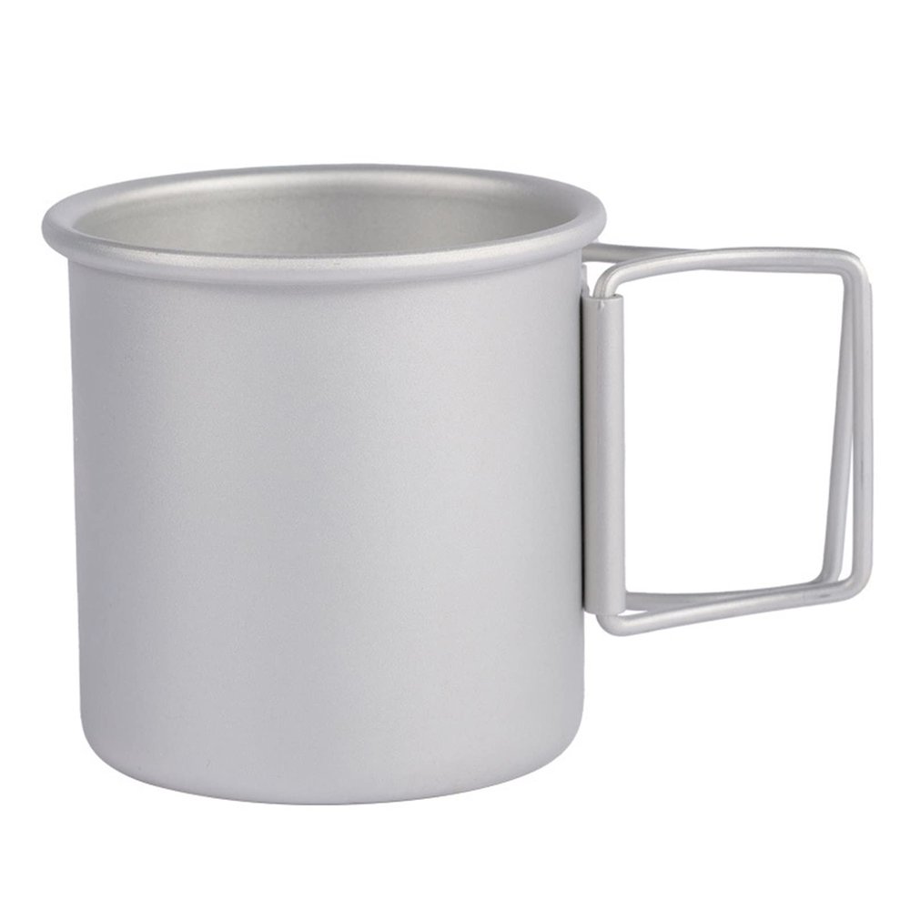 INLIMA Drinking Glasses Camping Mug Tourist Tableware Picnic Utensils Outdoor Kitchen Equipment Travel Cooking set Cookware Hiking (Color : White)